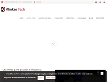 Tablet Screenshot of klinkertech.com